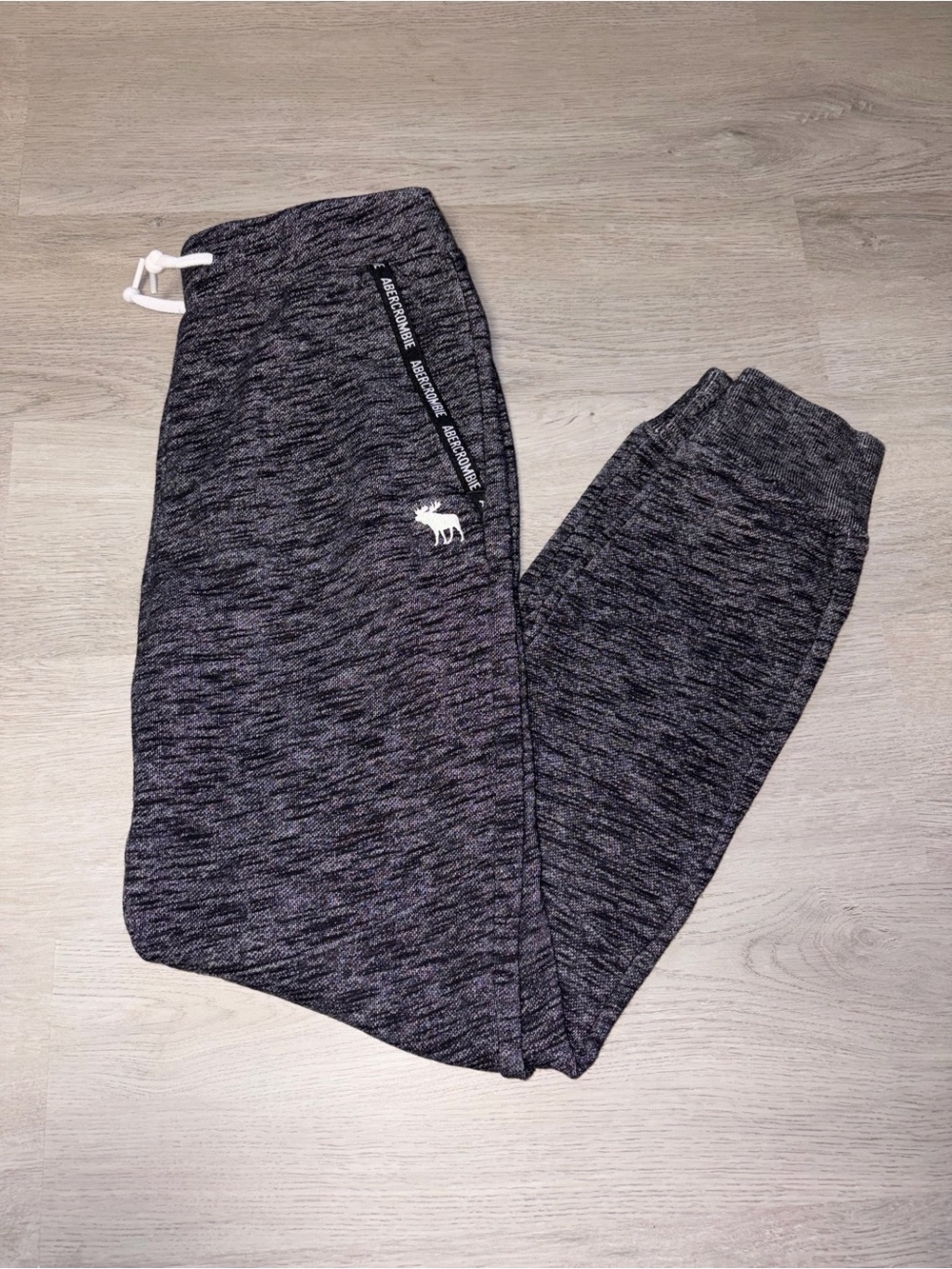 Abercrombie & Fitch Boys Gray Marled Joggers